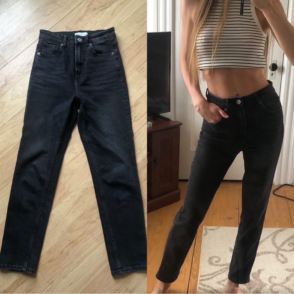 ZARA Black Women’s Mom Jeans Size US 2